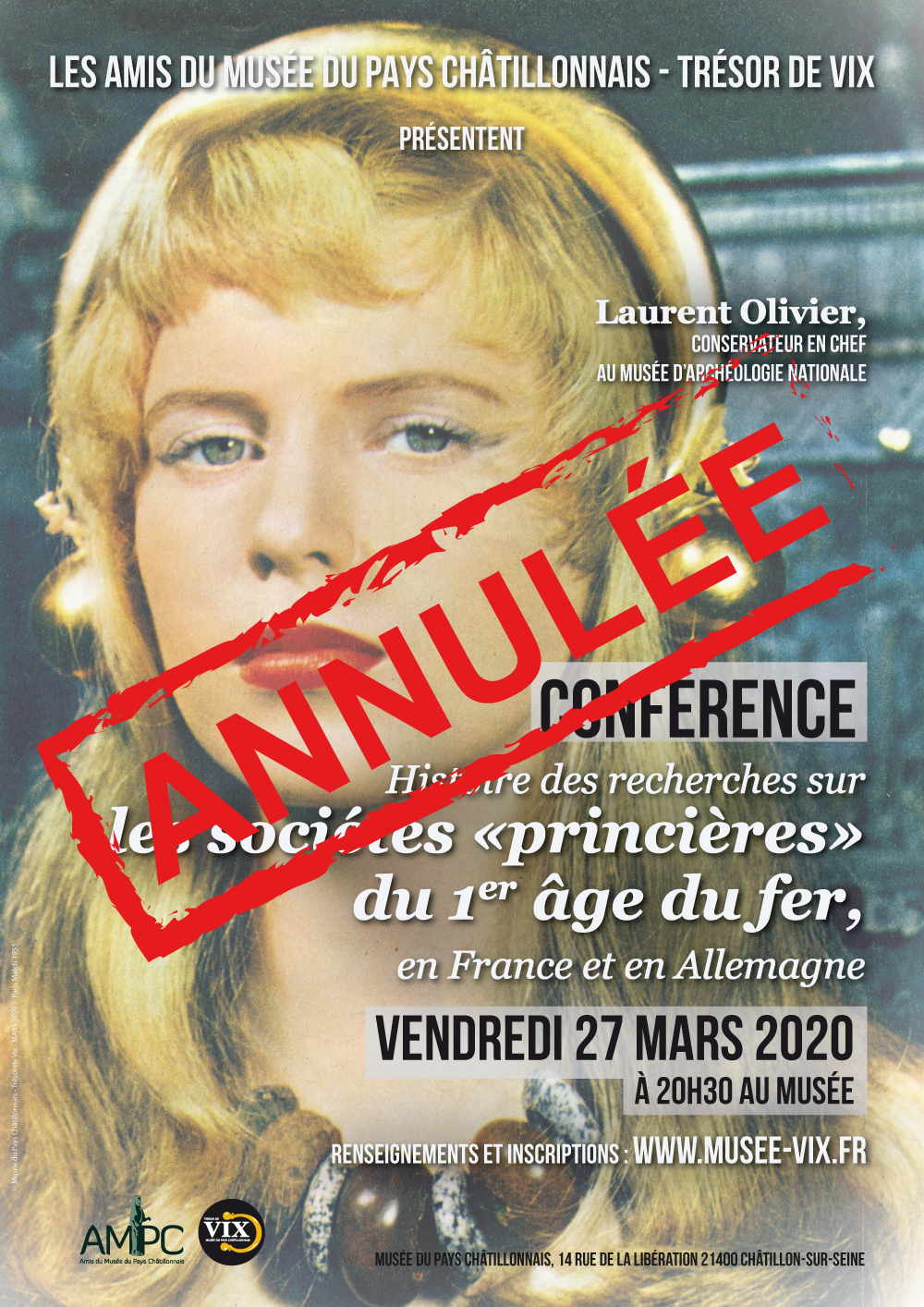 Conférence Laurent Olivier annulée Conférence Laurent Olivier annulée