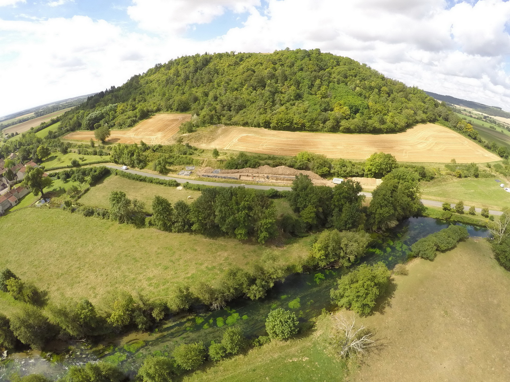 Mont Lasois, fouille du rempart 11