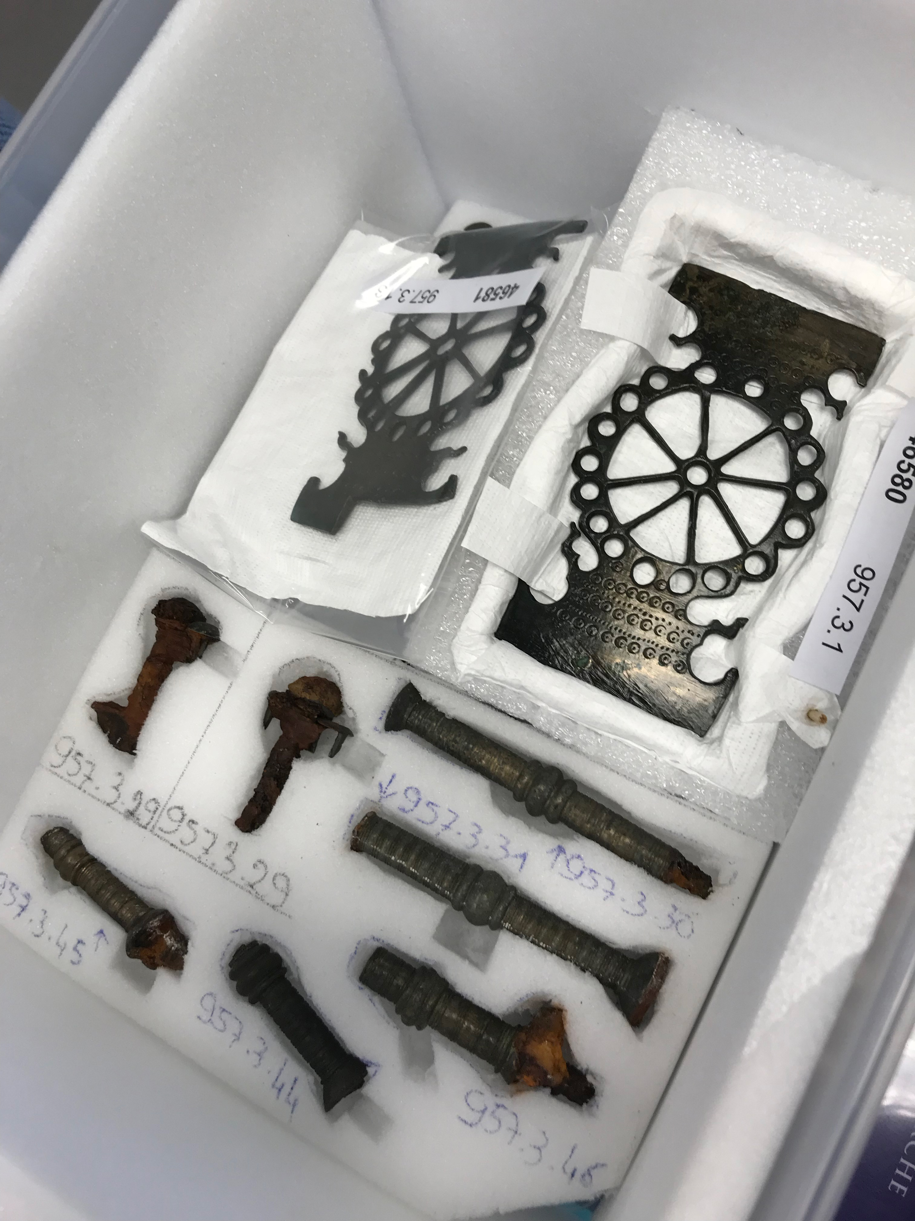 À la recherche de matières organiques sur les objets de la tombe de Vix À la recherche de matières organiques sur les objets de la tombe de Vix